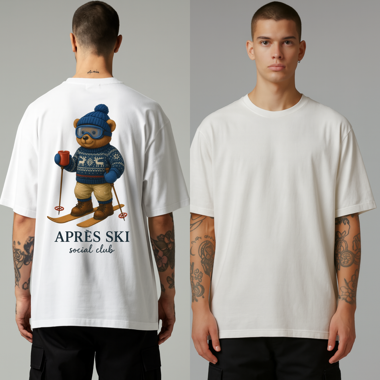 Aprés Ski Social Club Backprint - Oversize Shirt