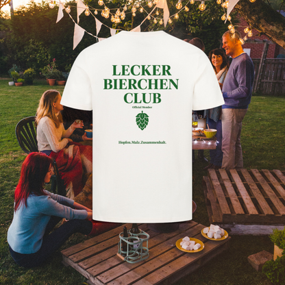 Lecker Bierchen Club Rückendruck - Premium Unisex  T-Shirt