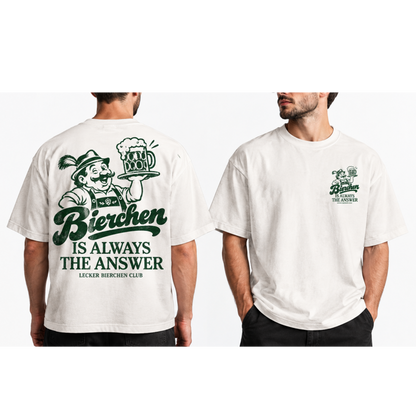 Bierchen is the Answer - Premium Oversized Shirt