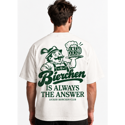 Bierchen is the Answer - Premium Oversized Shirt