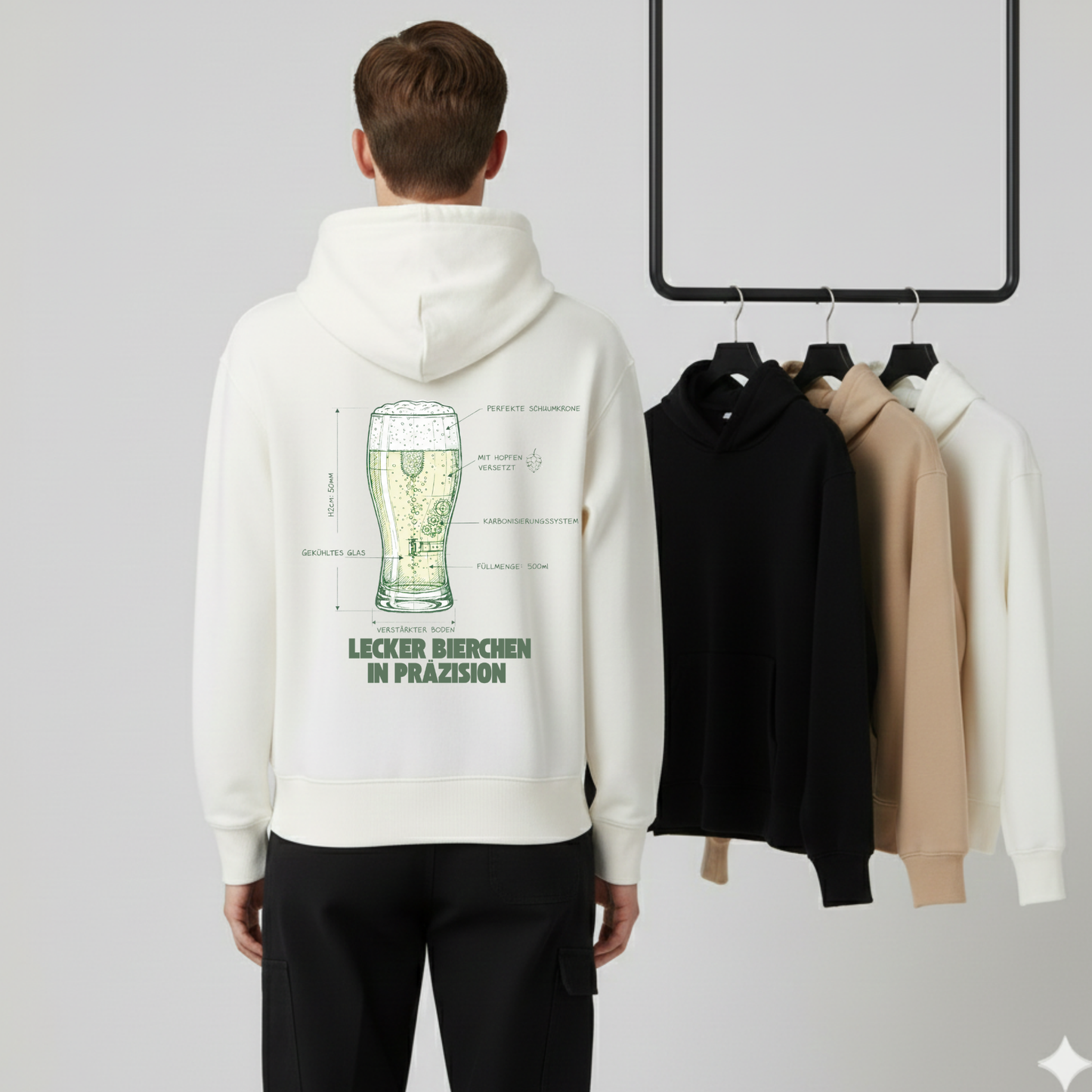 Lecker Bierchen in Präzision - Premium Hoodie