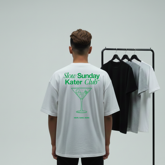 Sunday Kater Club Rückendruck - Premium Unisex T-Shirt