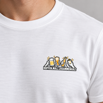 Hopfen.Malz.Zusammenhalt Brustprint - Premium T-Shirt