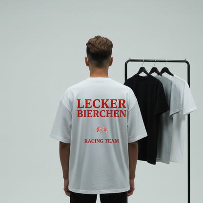 Lecker Bierchen Racingteam Rückendruck - Premium T-Shirt