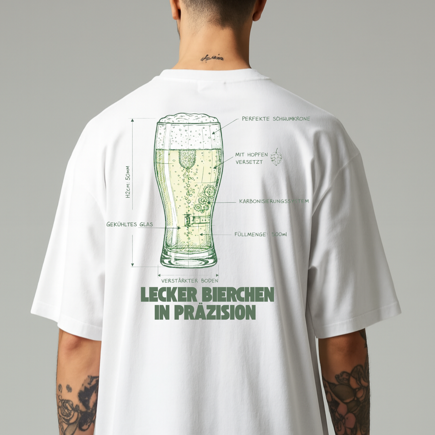Lecker Bierchen in Präzision - Premium Unisex T-Shirt