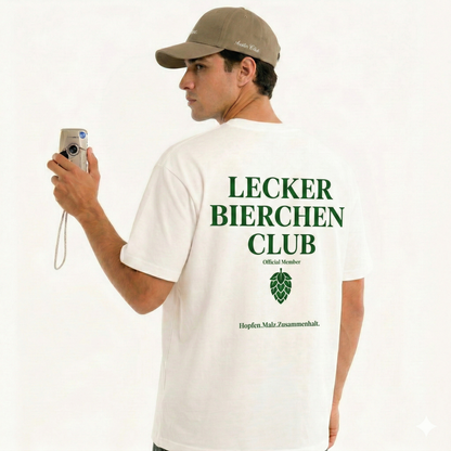Lecker Bierchen Club Rückendruck - Premium Unisex  T-Shirt