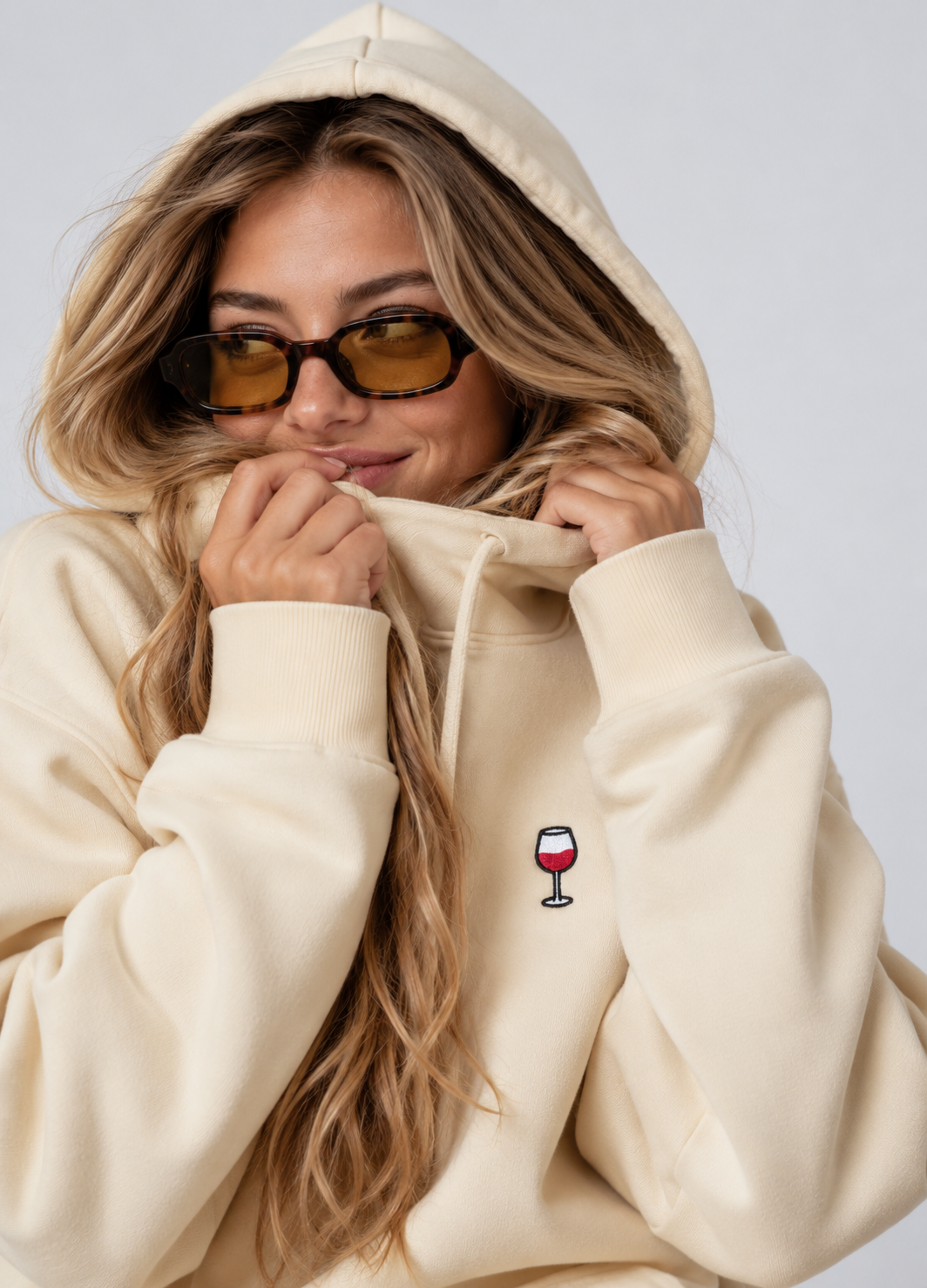 Ein Gläschen Rotwein - Premium Hoodie