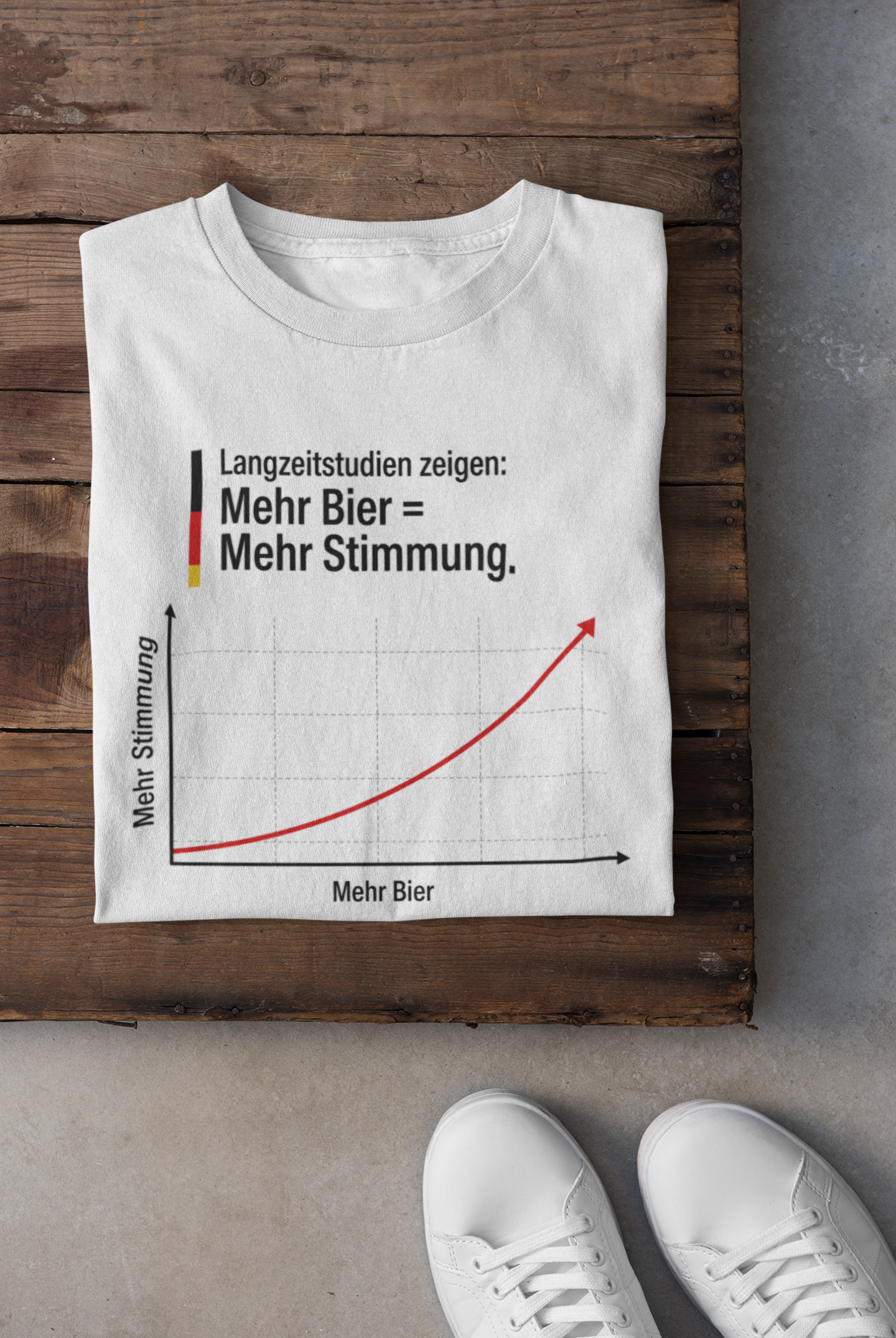 Mehr Bier = Mehr Stimmung Studie - Premium Unisex T-Shirt